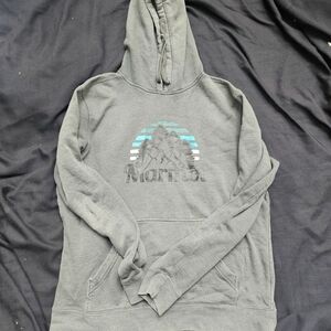 Marmot Charcoal Hoodie with Mountain Design